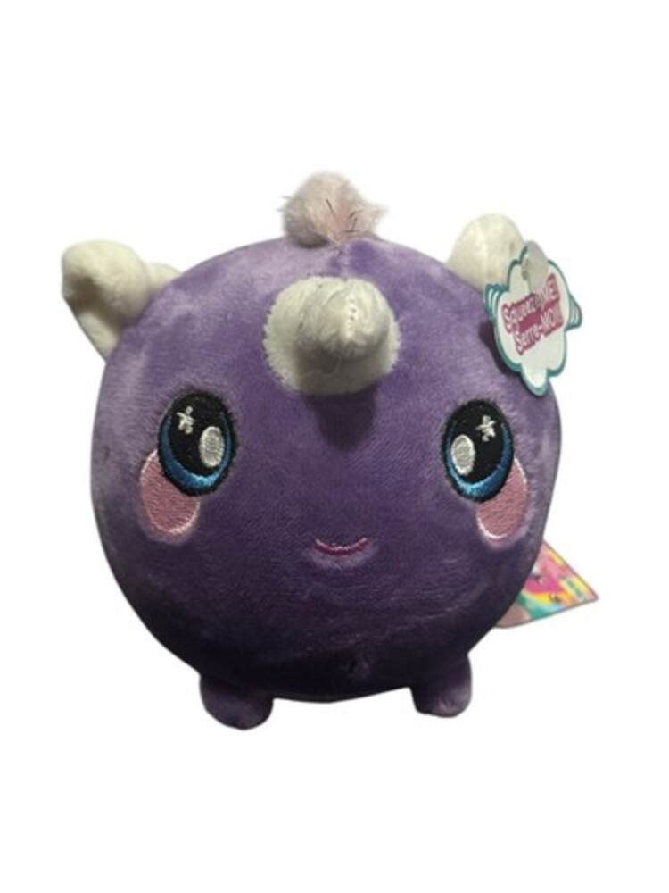 Squeezamals KATE UNICORN Slow Rise Stuffed Plush 4" Purple Collectible Animal